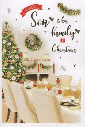 Picture of SON & HIS FAMILY CHRISTMAS CARD